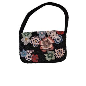 Studio 12 Beaded Handbag Purse Floral Habd Beaded In India 9 X 6 X 2